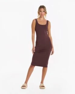 Halo Essential Dress | Chestnut Heather