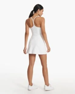 One Shot Tennis Dress | White -Funktion One Style VW610WHT SP23 W ECOMM DRESSES FULL 3522 1x1 a1d307f8 d625 4ff8 8afc d35643373bc1