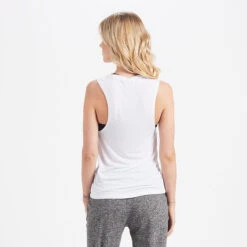 Mod Moon Muscle Tank | White -Funktion One Style VW935WHT new3