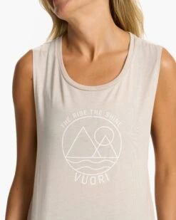 The Rise The Shine Tank | Heather Dust -Funktion One Style VW952HDU FA23 M ECOMM printables DETAIL 2