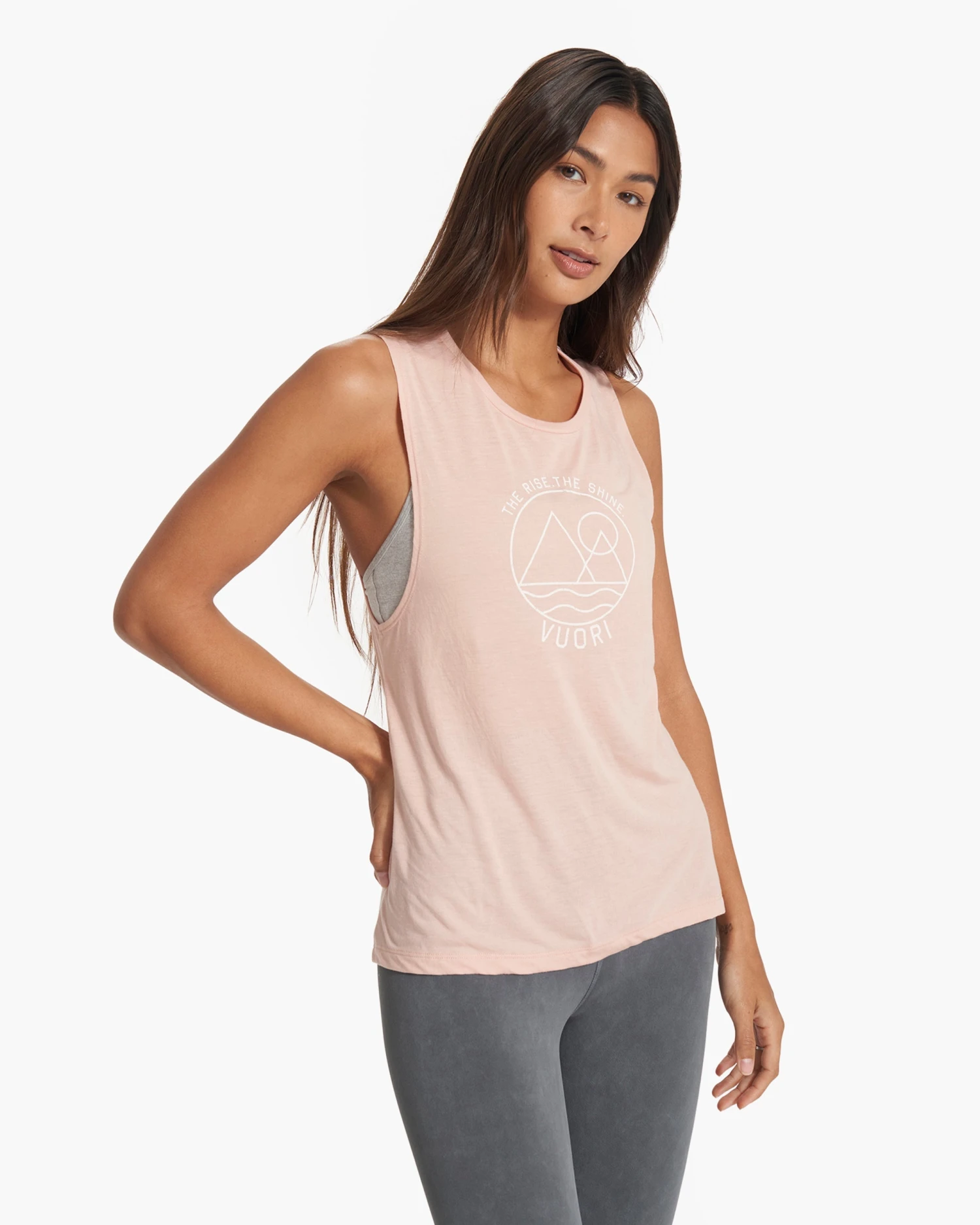 The Rise The Shine Tank | Peach Heather 7 The Rise The Shine Tank | Peach Heather - Image 5