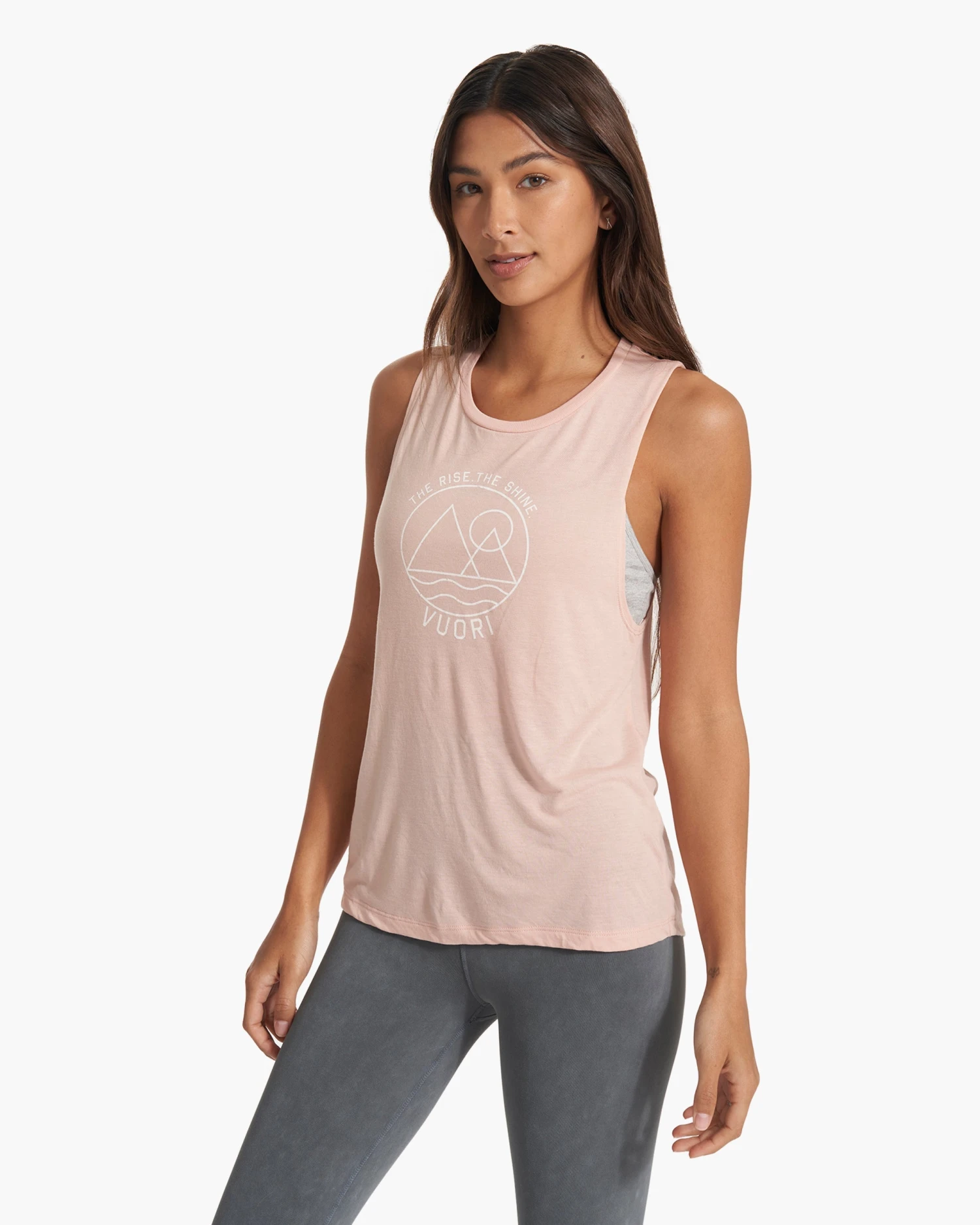The Rise The Shine Tank | Peach Heather 3 The Rise The Shine Tank | Peach Heather