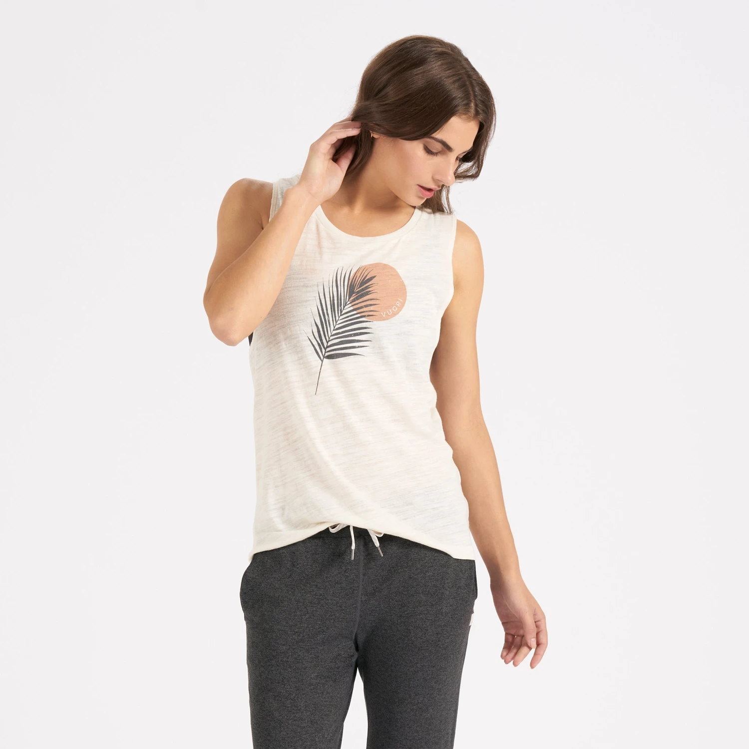 Palm Frond Tank | Natural 3 Palm Frond Tank | Natural