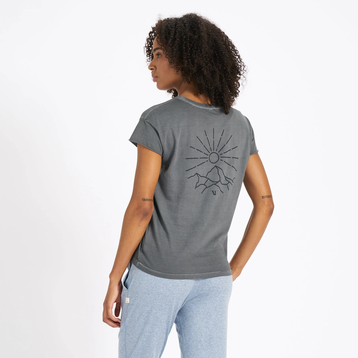 Land To Sea Tee | Charcoal 4 Land To Sea Tee | Charcoal - Image 2