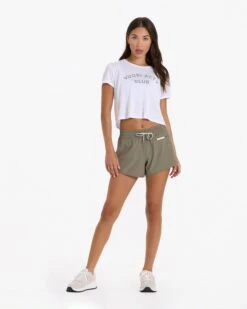 Womens ACTV Club Tee | White -Funktion One Style VW979WHT 00029