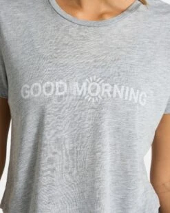 Good Morning Tee | Heather Grey -Funktion One Style VW985HTG 1249 1