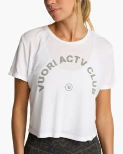 ACTV Club Tee 2.0 | White -Funktion One Style VW999WHT FA23 M ECOMM printables DETAIL 2